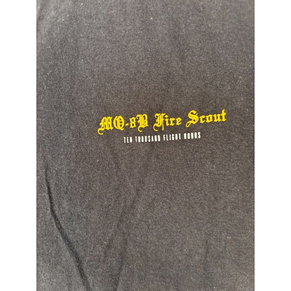 🚁 MQ-8 Fire Scout Tee Gildan Cotton L | Navy UAV Commemorative Shirt 2013 6763